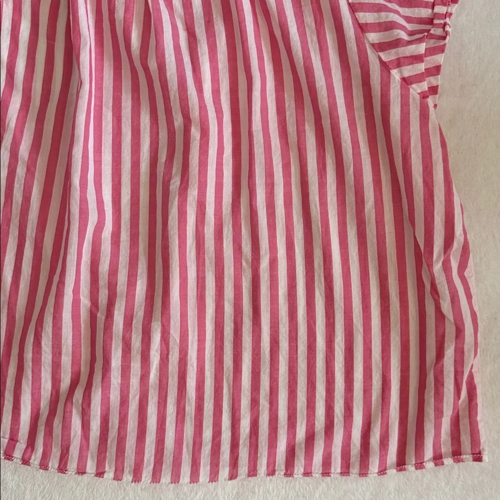 {Anthro} Birds of Paradis by Trovata | Carla Stripe High Neck Ruffle Top $248 S - Picture 7 of 16